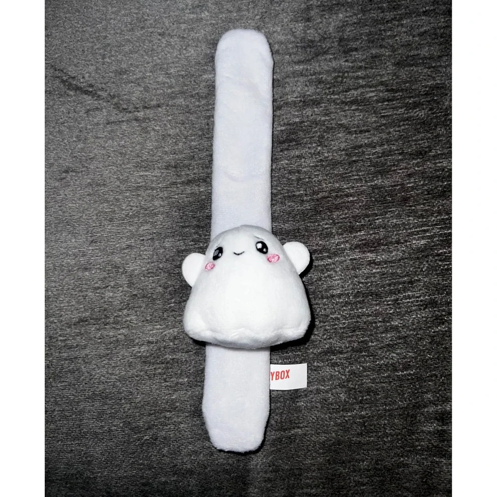 LankyBox Ghosty Slap Bracelet White Plush Glow in the Dark‎ YouTube Merch